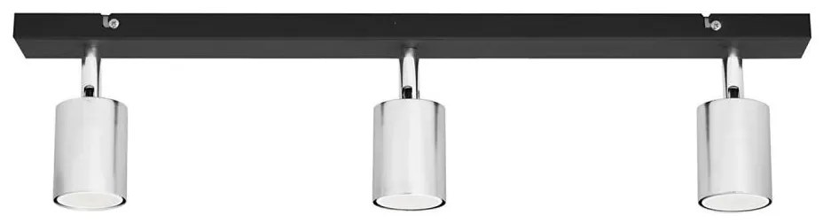 LED Bodové svietidlo TUNE 3xGU10/4,8W/230V matný chróm/čierna