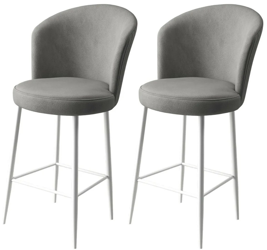 Sada barových stoličiek Fora Grey and White, 2 ks, 2 ks