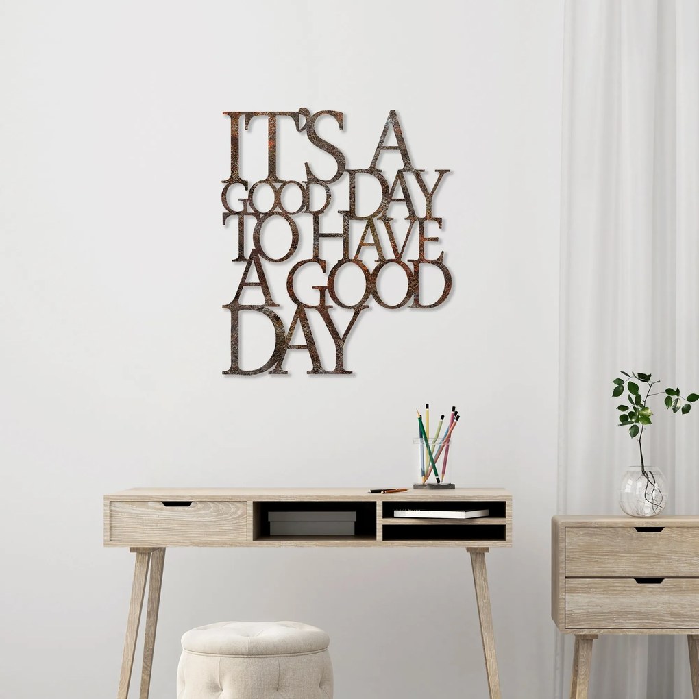 Nástenná kovová dekorácia Pekný deň viacfarebná