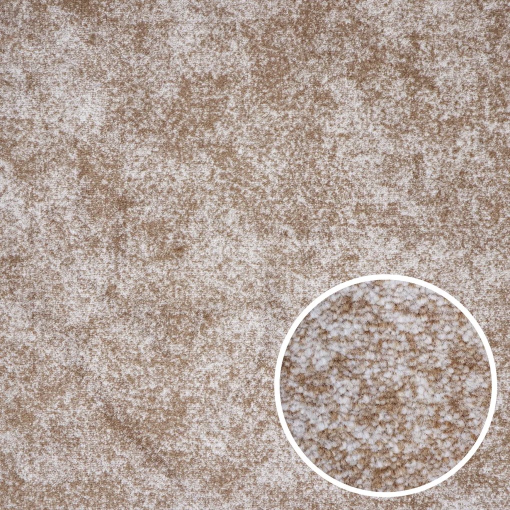 Metrážny koberec Milano 43 tm. béžový, na mieru, šíře 4m,5m, béžová, filc, detská izba, Spoltex