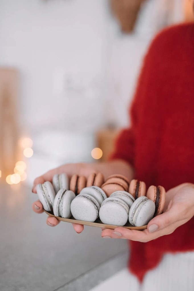 ferm LIVING Ozdobná tácka BASHO 18,5 cm mosadz