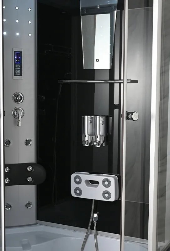 BPS-koupelny Hydromasážny box WSH7106LS, 120x80 ľavý so saunou