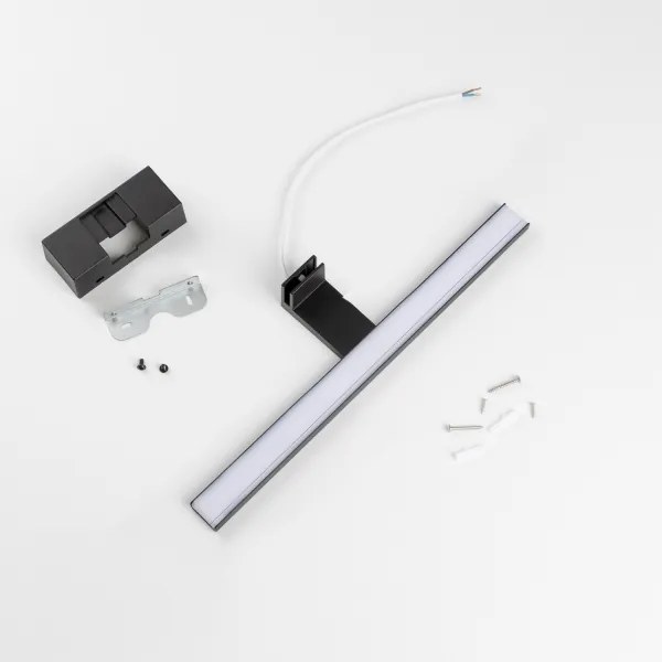 Aigostar - LED kúpeľňové osvetlenie zrkadla LED/8W/230V 4000K 40 cm IP44 čierna