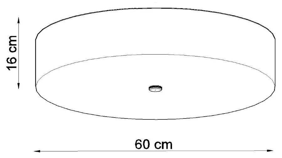 Stropné svietidlo Skala, 1x biele textilné tienidlo, (biele sklo), (fi 60 cm)
