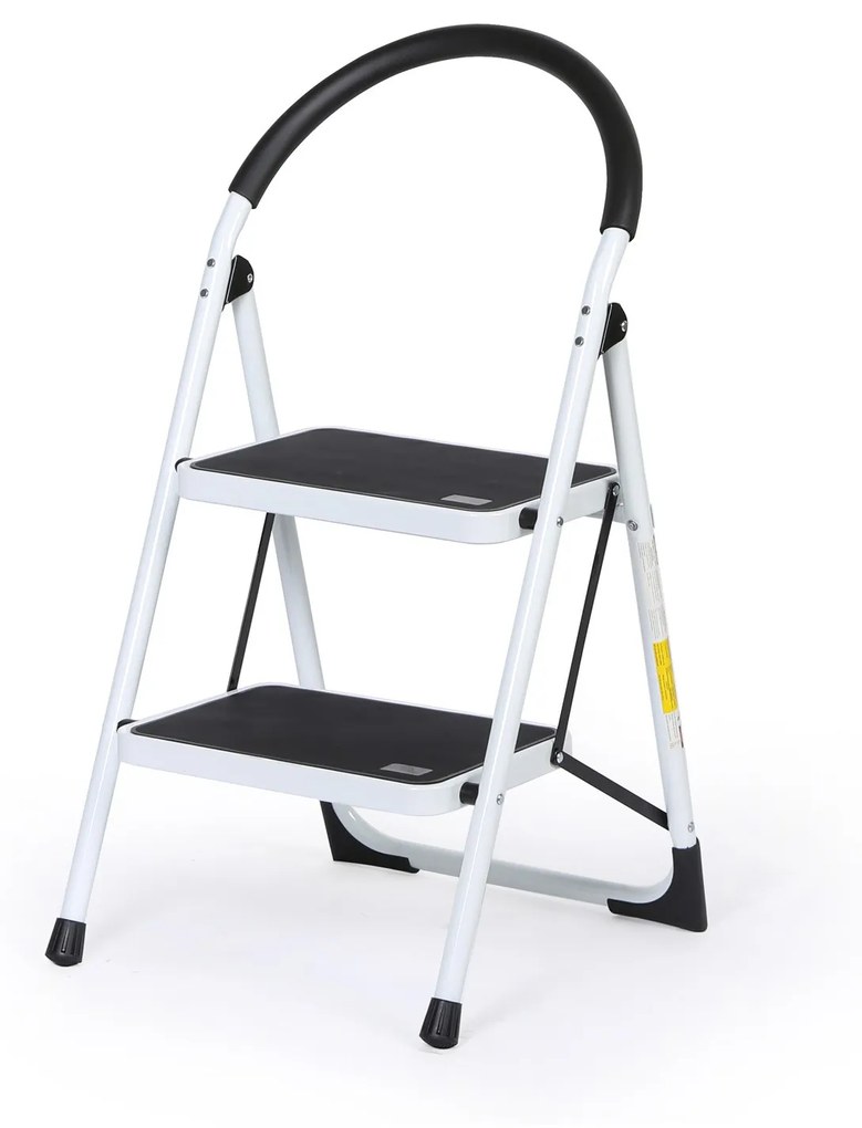 Skladacie oceľové schodíky, 475 mm, 2 stupne