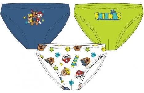 E plus M - Chlapčenské bavlnené slipy Tlapková Patrola - Paw Patrol - 3 ks 122 - 128