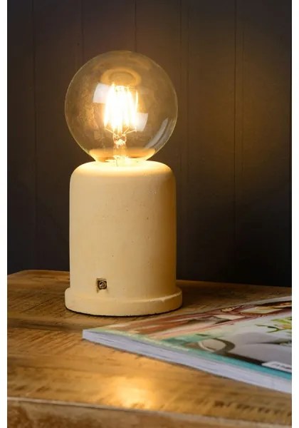 Lucide 34529/01/34 - Stolná lampa MABLE 1xE27/60W/230V žltá