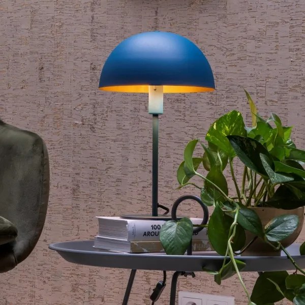 Lucide 45596/01/35 - Stolná lampa SIEMON 1xE14/25W/230V modrá