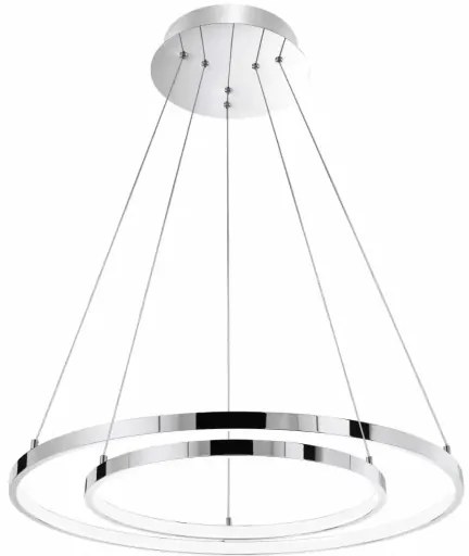 LED luster Aria 85W 60 chrome stmievateľné