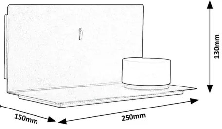 Rabalux 71058 - LED Nástenné svietidlo s poličkou ARANZO LED/6W/230V 3000K