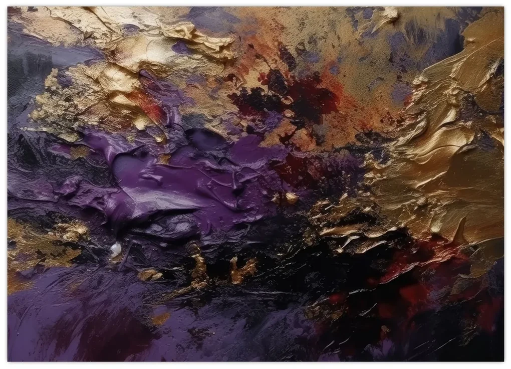 Sklenený obraz - Textúrovaná abstrakcia (70x50 cm)
