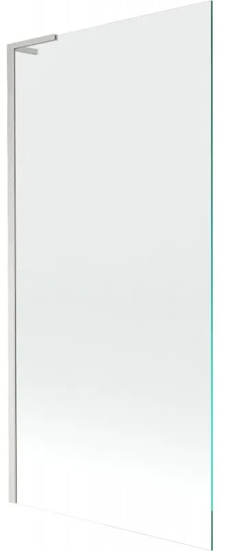 Mexen Next L, 1-krídlová vaňová zástena 90 x 150 cm, transparent, 6mm číre sklo, profil brúsená oceľ, 895-090-000-03-00-97