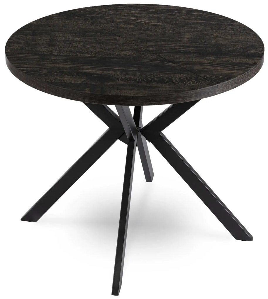 PROXIMA.store - Okrúhly rozkladací stôl LUGO FARBA: biela, FARBA NÔH: biela