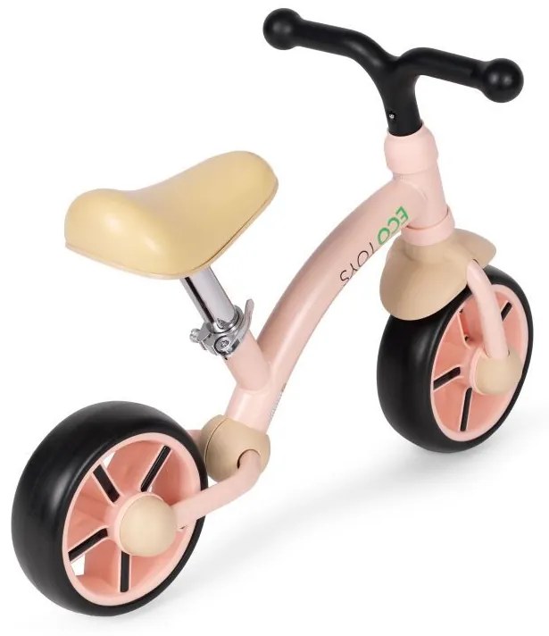 Detské odrážadlo -  bicykel ECOTOYS ružová