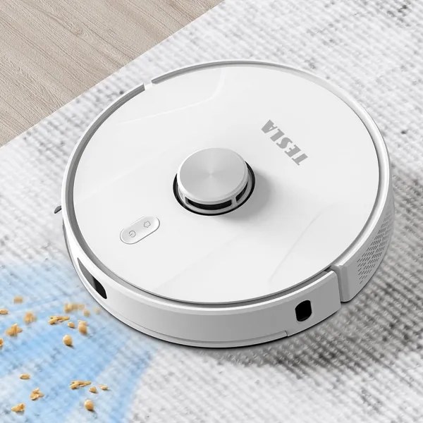 TESLA Electronics RoboStar - Inteligentný robotický vysávač 2v1 2600 mAh Wi-Fi biela