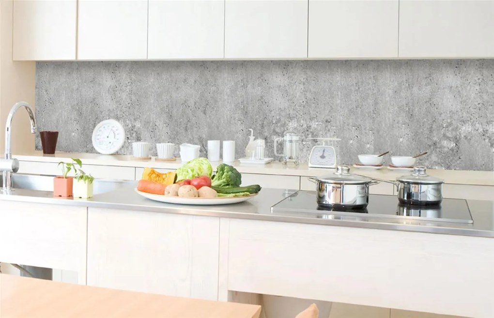 Samolepiace tapety za kuchynskú linku, rozmer 350 cm x 60 cm, betón Concrete II, DIMEX KI-350-106