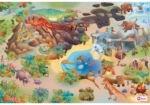 Domarex Detský koberček Little Hippo Dinosaury, 75 x 112 cm