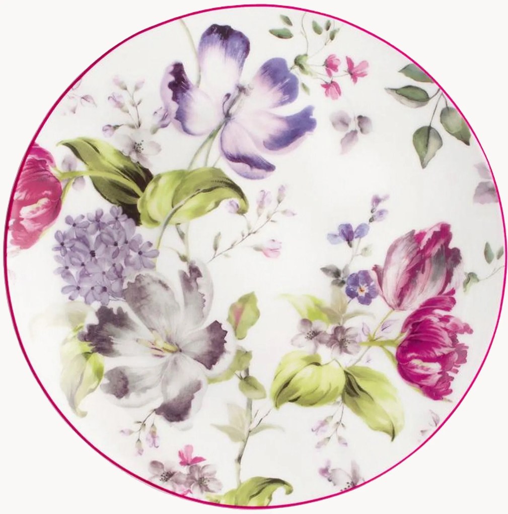 Porcelánové dezertné taniere Madam, 12 ks