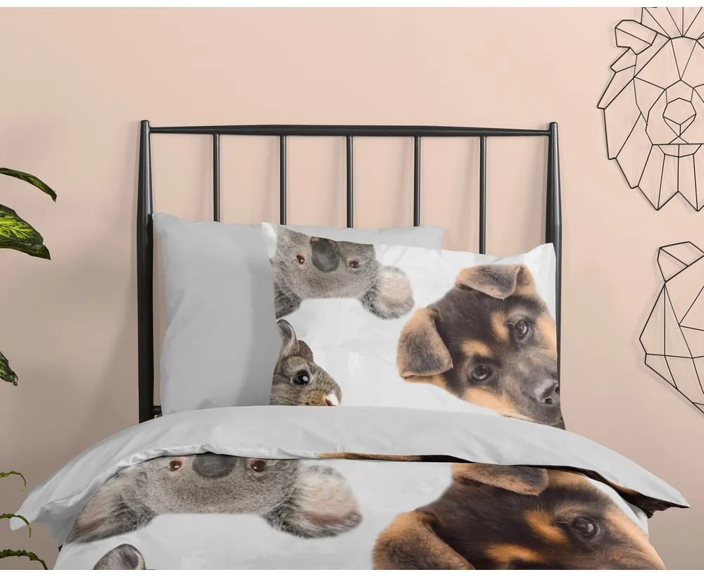 Bavlnené detské obliečky na jednolôžko/predĺžené 140x220 cm Semmie – Good Morning