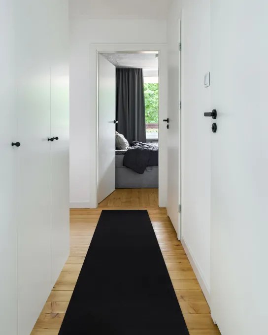 Protišmykový behúň RUMBA čierny - Výpredaj