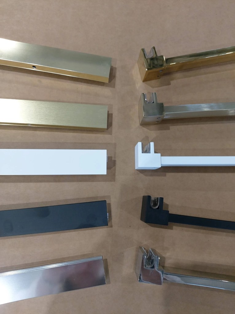 Erga Paris, stabilizačná vzpera pre sprchové zásteny s hrúbkou skla 8mm, dĺžka max. 150cm, zlatá matná, ERG-V02-PARIS-BAR-GB