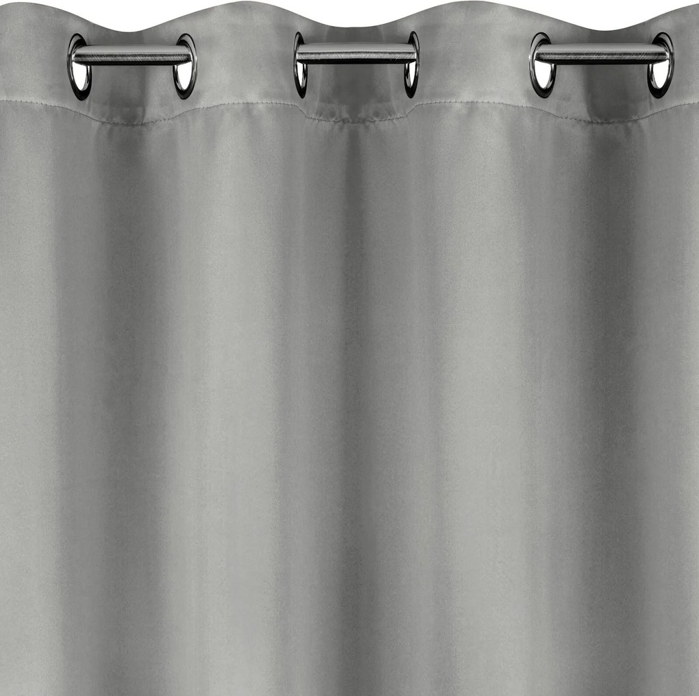 ZÁVES NA KÚŽKOCH NERISA 140X250 CM STRIEBORNÁ