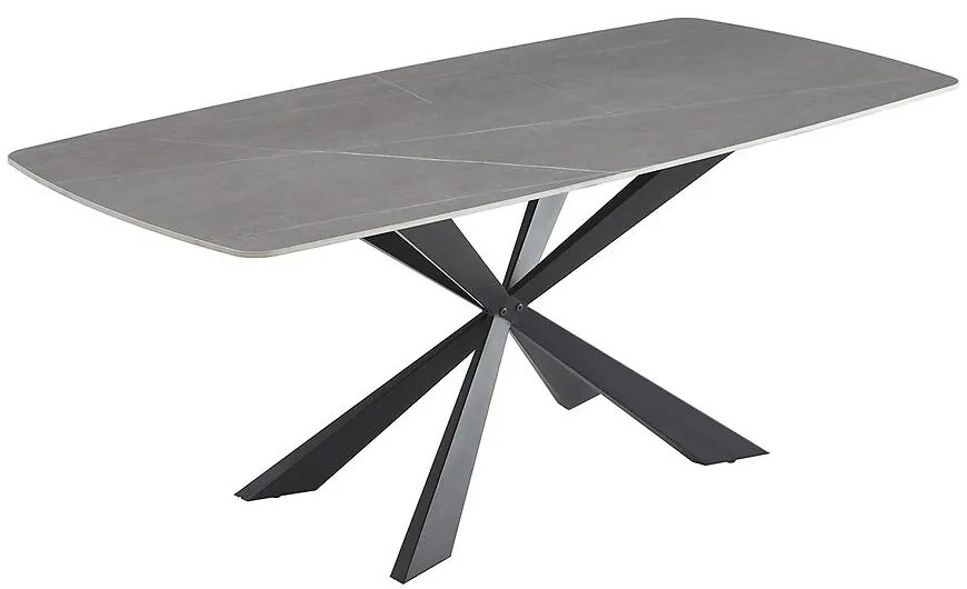 Stôl Camilius Cross 9954 keramický/čierny