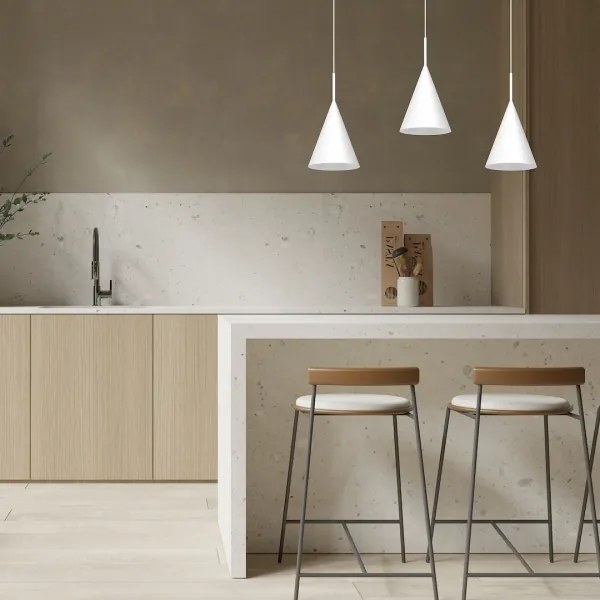 Závesný luster na lankách CAPITAL 1xGX53/15W/230V pr. 17 cm biely