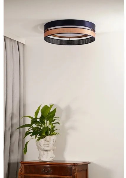 Duolla-LED Stropné svietidlo ROLLER DUO SHINY LED/24W/230V pr. 45 cm modrá/medená