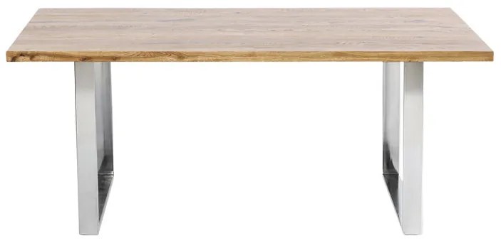 Jackie stôl dub/chróm 160x80 cm