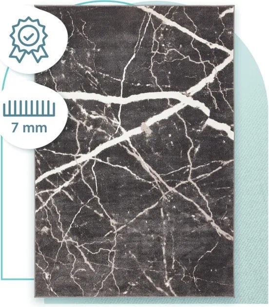 Koberec Agnella Soft Shrink Blacky Antracit