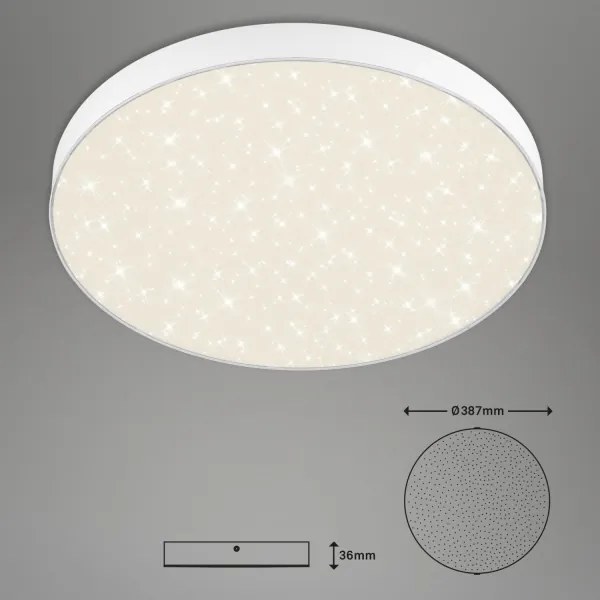 Briloner 7075-416 - LED Stropné svietidlo STAR SKY LED/24,5W/230V pr. 38 cm biela