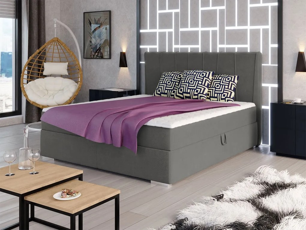 Kontinentálna posteľ Jangcy, Rozmer postele: 160x200, Potah: Manila 16
