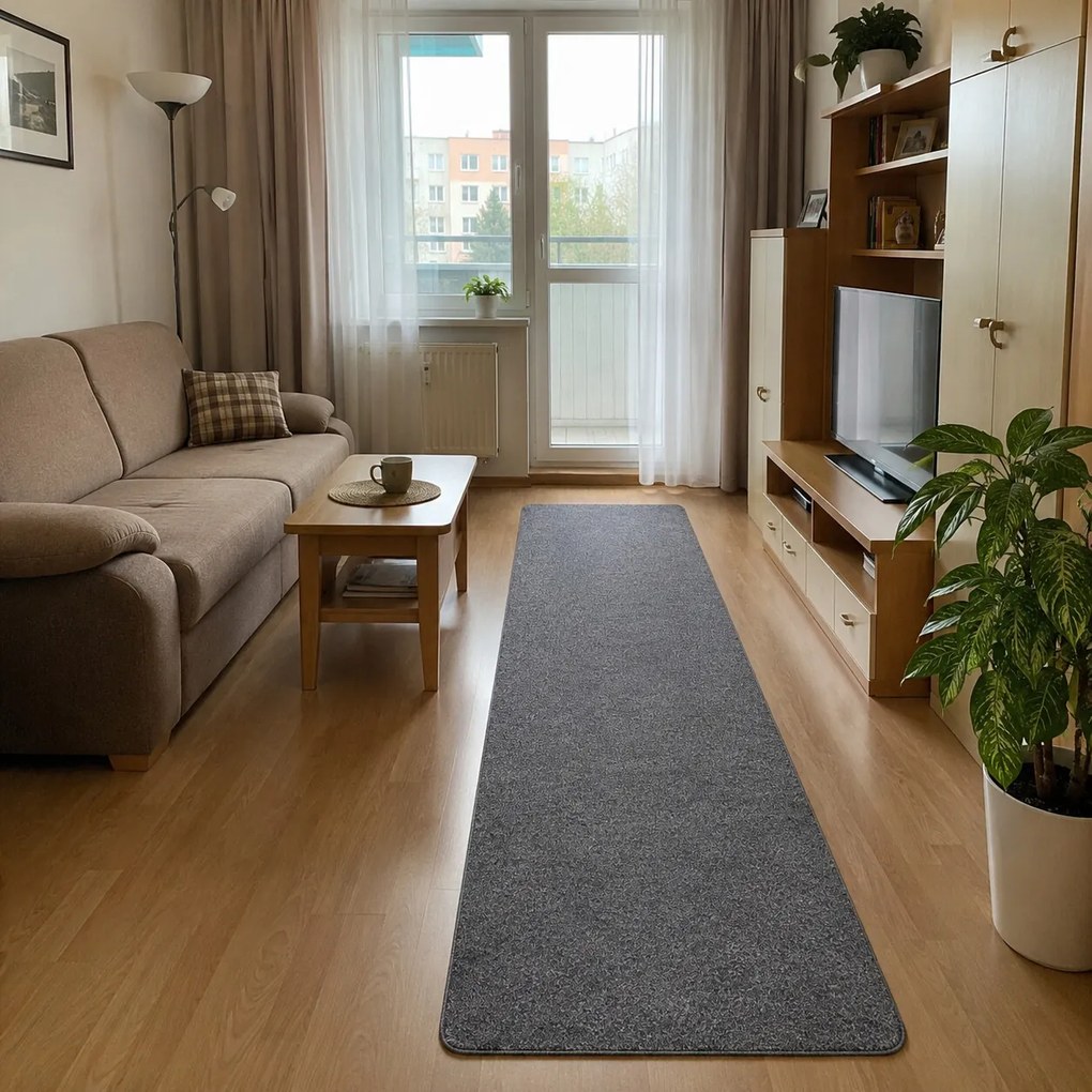 Vopi, Behúň na mieru Apollo Soft antra, šíre 100 cm, šedá, chodba / predsieň