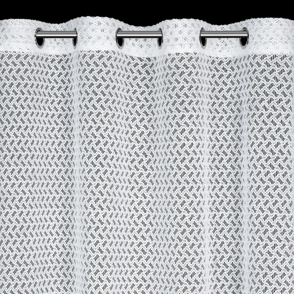 ZÁCLONA NA KRÚŽKOCH CINDY 140X250 CM BIELA
