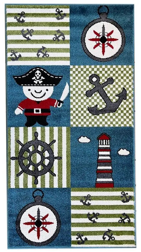 Koberec Frisee Soft Kids 0,8/1,5 0450A modrý