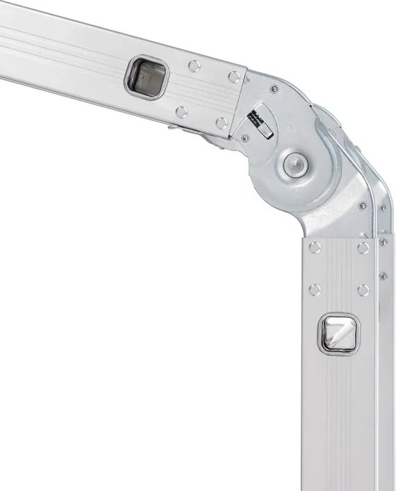 Hliníkový skladací rebrík 3,6 m, 4 dielny, 6 priečok, 150 kg