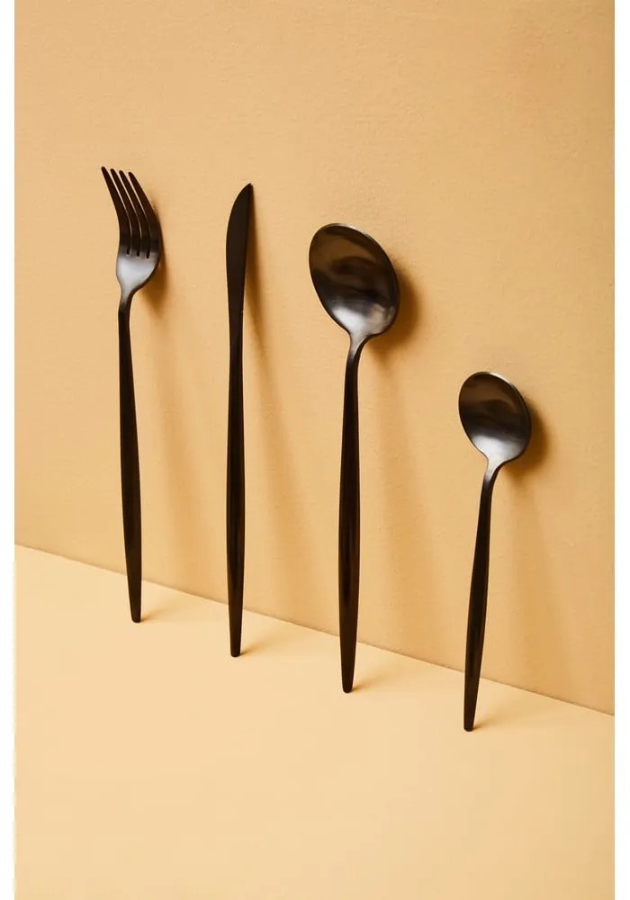 Čierny antikoro príbor 16 ks Modern retro – Premier Housewares