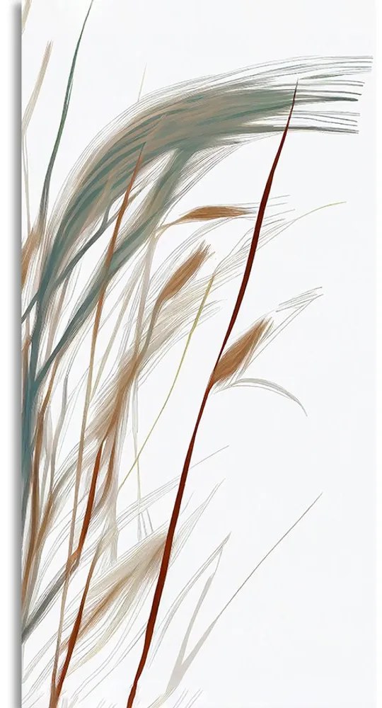 Obraz steblá trávy s nádychom minimalizmu Varianta: 50x100