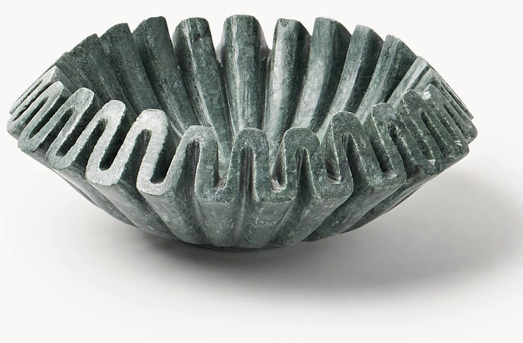 Ručne vyrobená dekoračná mramorová miska Santorini, Ø 18 cm