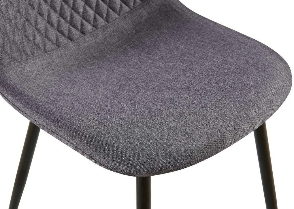 Stolička Giverny látka - tmavosivá