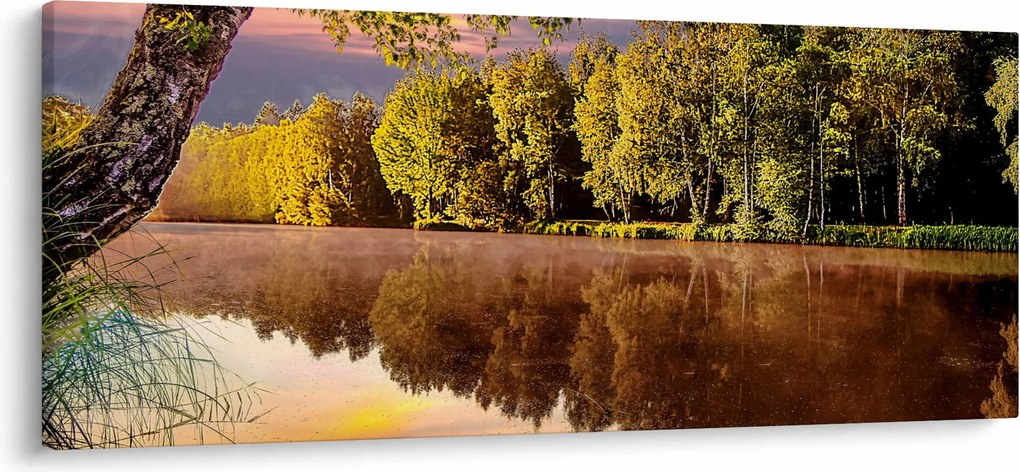 Obraz - Za riekou (120x50 cm)