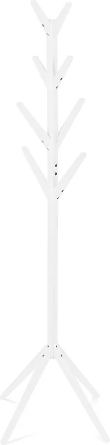 Noela Stojací drevený vešiak PORTU biely