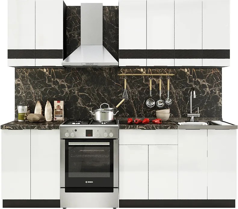 VerDesign, TARRA 180, biely lesk 3D/wenge