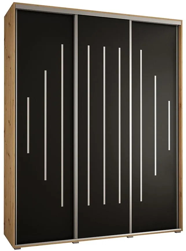 Skriňa 45 Canaris 12 190 artisan/čierna/silver