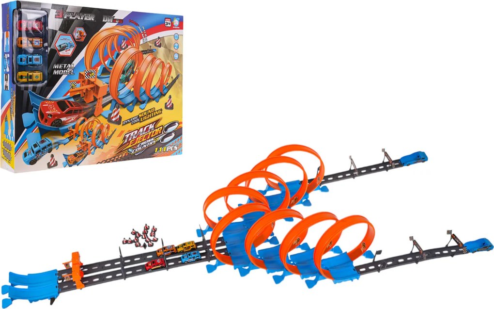 Ramiz Extrémna pretekárska dráha so svetlami a zvukom Funkcia 111el.