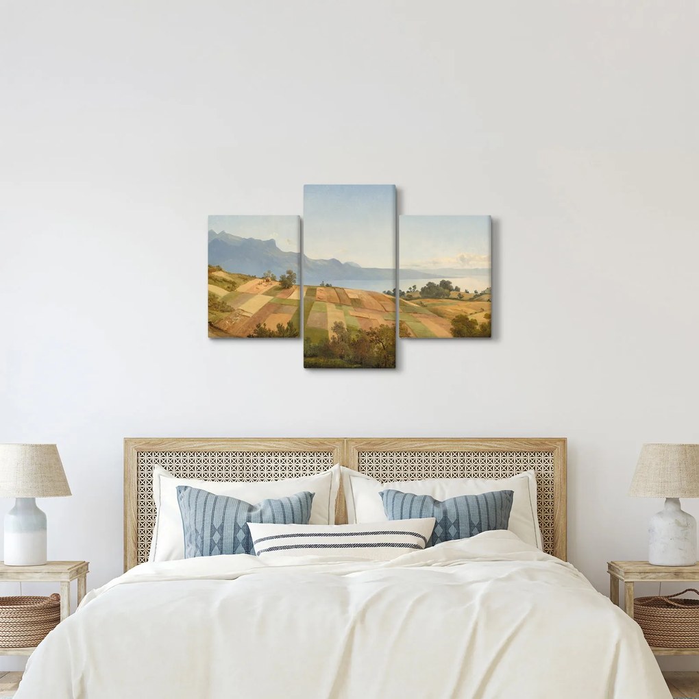 Obraz - Alexandre Calame, Swiss Landscape, reprodukcia (90x60 cm)