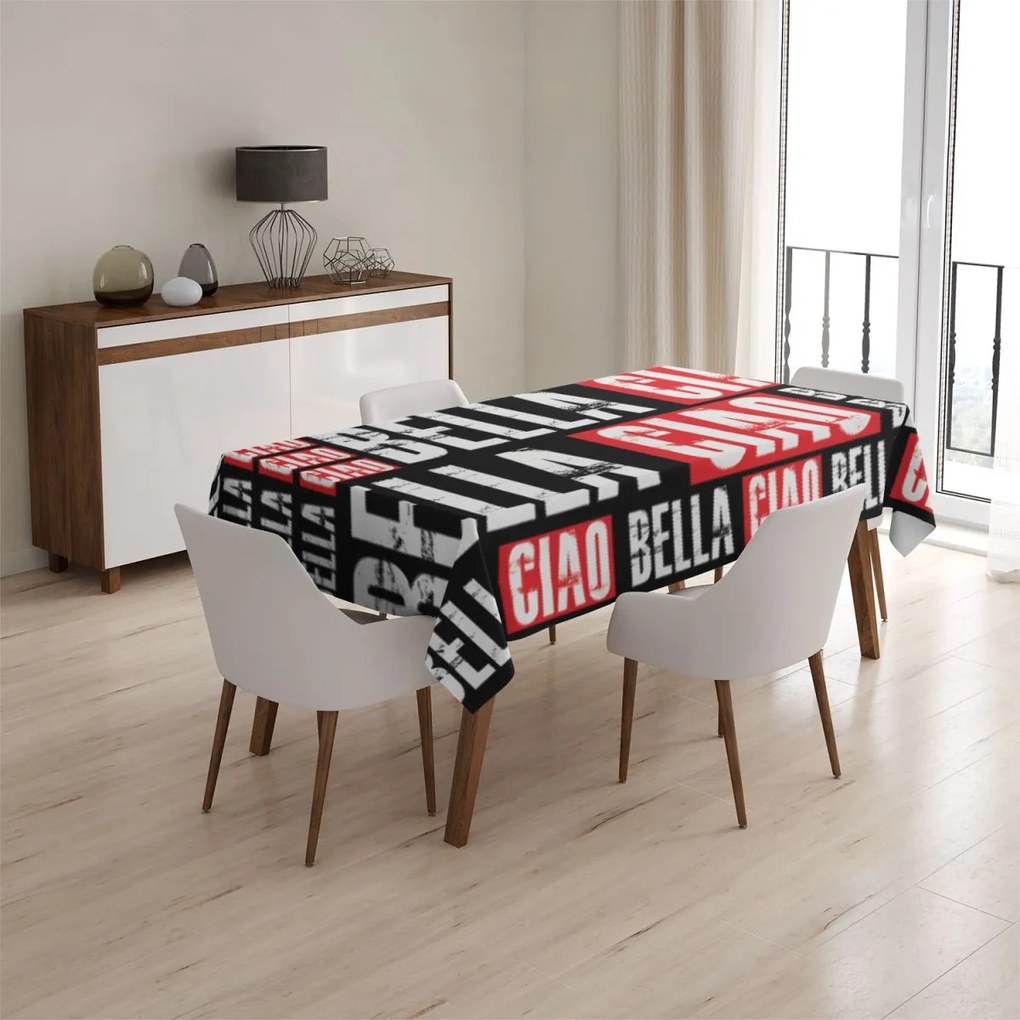 Sablio Obrus La Casa de Papel Professor or Bella Ciao motív 2 - 130x170 cm