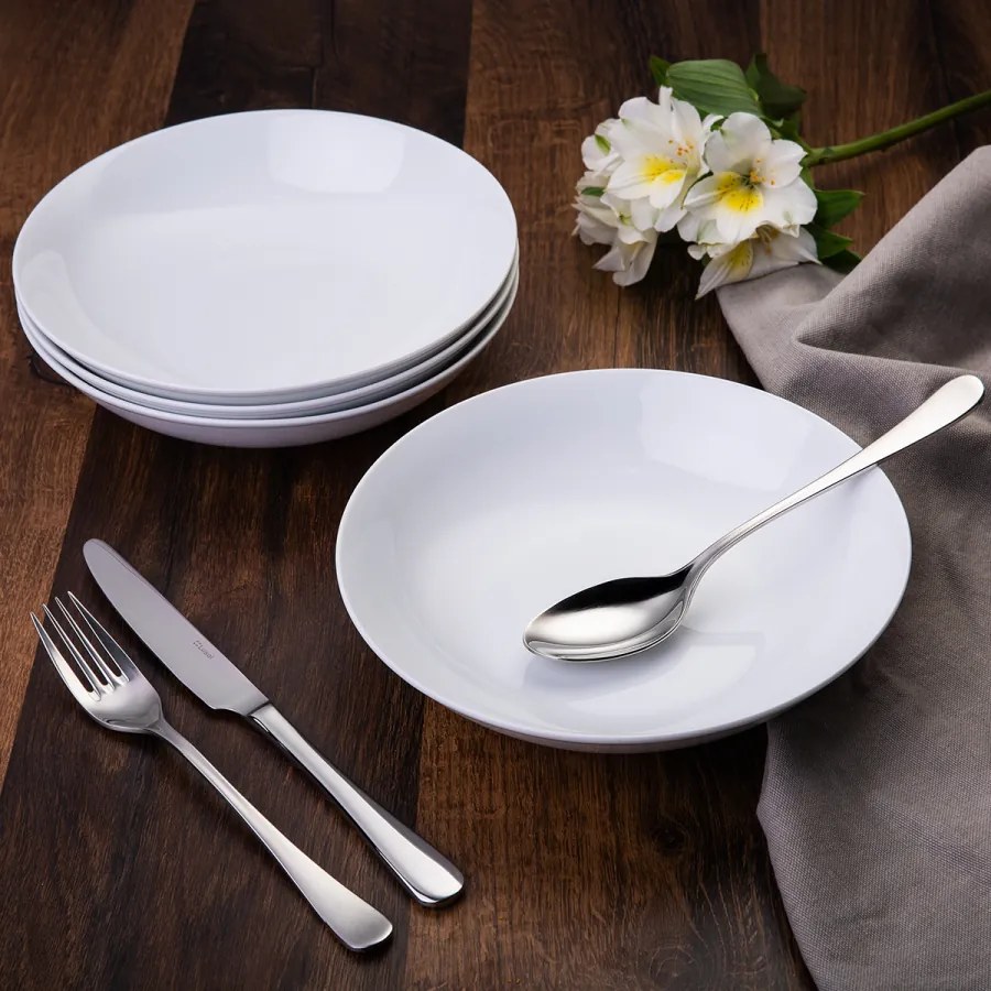 Hlboký tanier coupe 20,5 cm set 4 ks - Basic - 490813
