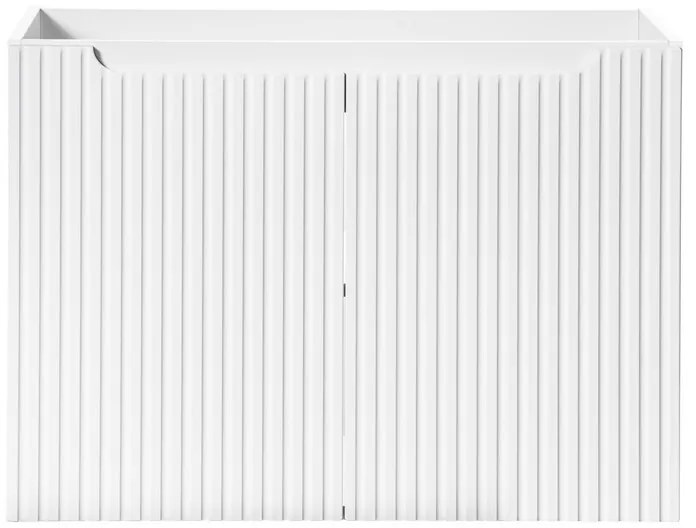 Závěsná umyvadlová skříňka Nova White se zápustným umyvadlem 80 cm bílá